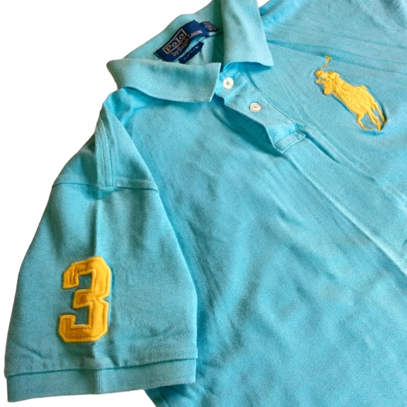 Polo by Ralph Lauren Men's Sky Blue Polo Shirt Sz. L - Picture 2 of 5